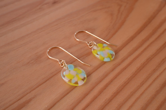 GLASS 春天LaLaLa Pierced earrings/Ear clips 第2張的照片