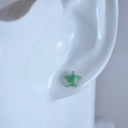 VINTAGE Étoile Pierce/Earrings Green 4枚目の画像