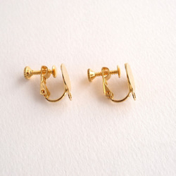 VINTAGE Yellow Dia Shape Retro pierced earrings/ear clips 第5張的照片