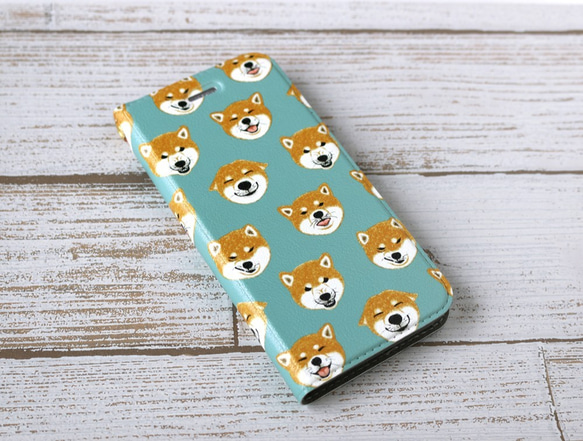 無腰帶 iPhone 筆記型智慧型手機保護殼 [We Love Shiba Inu] 第1張的照片