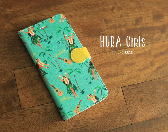 iPhone 筆電型智慧型手機保護殼 [HURA Girls] 第1張的照片