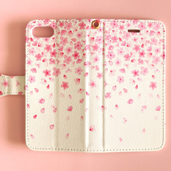 iPhone 手帳型スマホケース 【Cherry Blossoms】 3枚目の画像