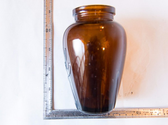 イギリスアンティーク「virol」ガラスボトル　Lサイズ（No.30827） 4枚目の画像