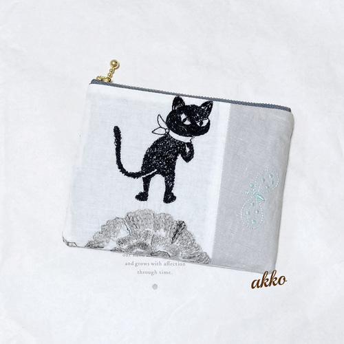 日本限定 ねこ クロッチくん 猫 pjc ミナペルホネン パッチワーク choucho ショルダーバッグ