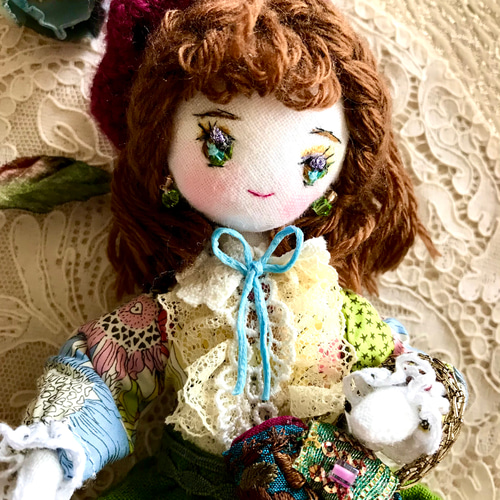 カレンさん専用 クマ耳クマさん柄 ドールチャーム ハンドメイド