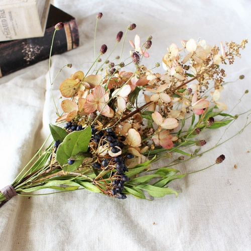 【小さな魔女の棲む森 ～Trullo～(トゥルッロ)】ドライフラワー スワッグ 1_44daba65cb6b44a3e71586de03c7