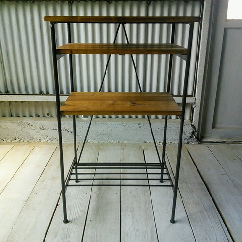 アイアン ウッド スタンディングワークデスク（テレワークリモート