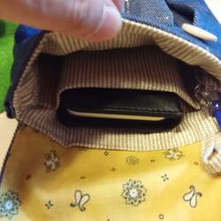 大人の大きい移動ポケット 財布つき 　ソフトデニム 3枚目の画像