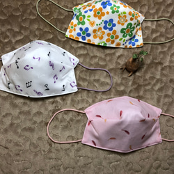 3枚セット　小学校高学年　さらし立体マスク　ガールズc 2枚目の画像