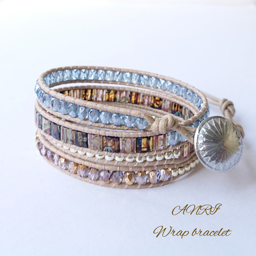 楽天市場】３連ラップブレスキット ロイヤルブルー メール便/宅配便可 bfk-424 : 手芸用品のABCクラフト べっ甲ブルー❀ハンドメイド ラップブレスレット #327