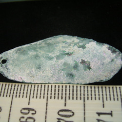 一点物！銀化した穴あきローマングラス（アフガニスタン産）２４ 2枚目の画像