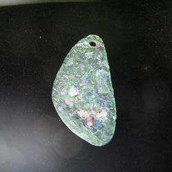 一点物！銀化した穴あきローマングラス（アフガニスタン産）２０ 1枚目の画像