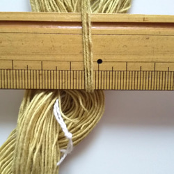 刺し子糸、編み物、織物にも♪草木染め糸　ざくろ染め　綿　コットン 3枚目の画像