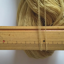 刺し子糸、編み物、織物にも♪草木染め糸　ざくろ染　20/2　綿　コットン　　 3枚目の画像