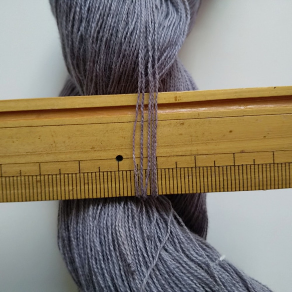 刺し子糸、編み物、織物にも♪草木染め糸　20/2　綿　ログウッド　　 3枚目の画像