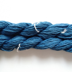 太糸　刺し子糸、編み物、織物にも♪草木染め　草木染め糸　インド藍染め　綿　コットン 2枚目の画像