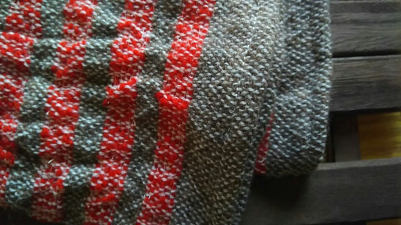 カシミヤ手織りアームウォーマー 　N34 4枚目の画像