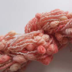 手染め羊毛　オリジナル手紡ぎ糸　レインボー染つぶつぶヤーン 24g　714 2枚目の画像