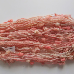 手染め羊毛　オリジナル手紡ぎ糸　レインボー染つぶつぶヤーン 24g　714 4枚目の画像