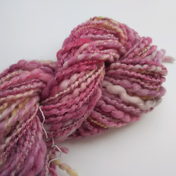 手染め羊毛　オリジナル手紡ぎ糸　レインボー染羊毛  コイルヤーン 34g　631 2枚目の画像