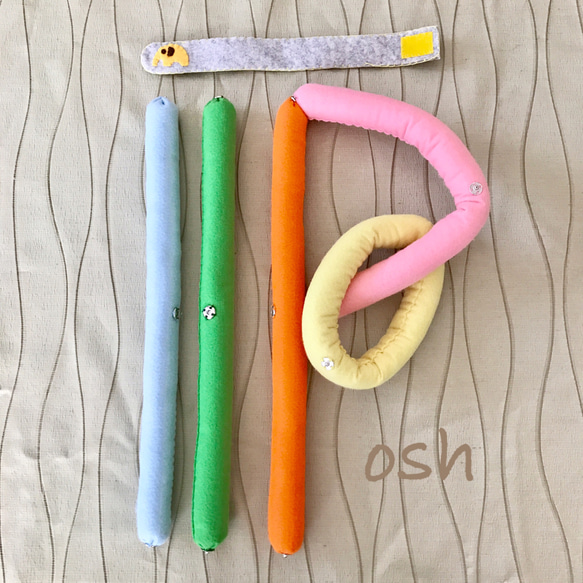 ロング☆フェルトスナップ 棒 知育 おもちゃ つなぐ おもちゃ