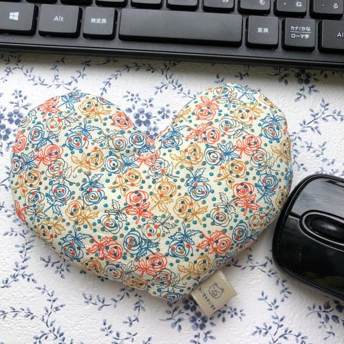 パソコン 手首クッション（リバティ・ブルーローズ） その他雑貨
