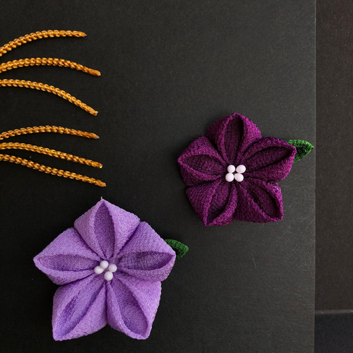 月見 うさぎ 十五夜 すすき ススキ 桔梗 ききょう 秋 ちりめん細工