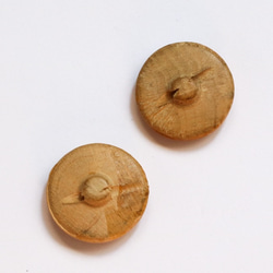 ＜2コセット＞お花柄の木製ヴィンテージボタン 3枚目の画像