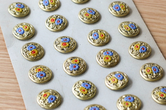 ペイントゴールドボタン 