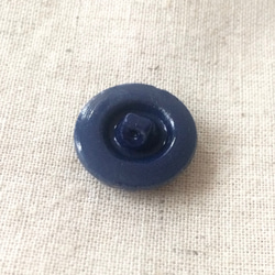 エーデルワイスのヴィンテージガラスボタン（青） 4枚目の画像