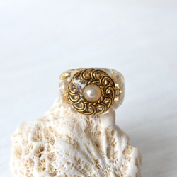 【受注生産】antique gold ring 1枚目の画像
