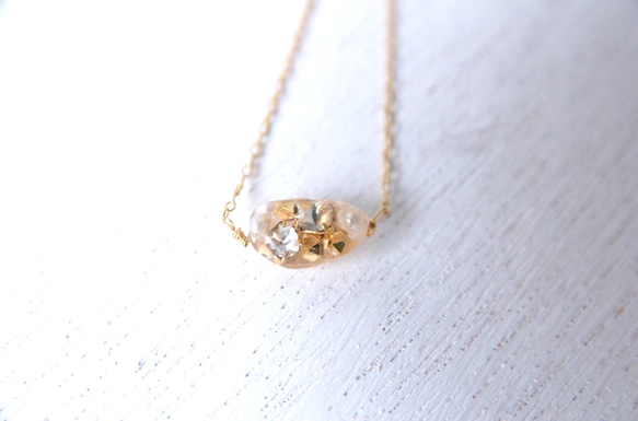 【受注生産】crystal petit necklace 1枚目の画像