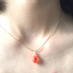 【受注生産】flower drop necklace 2枚目の画像