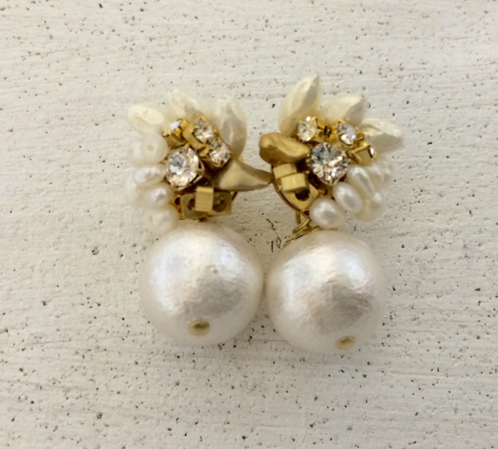 【受注生産】flower pearl pierce