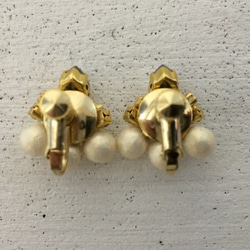 【受注生産】triangle pearl  earing 4枚目の画像