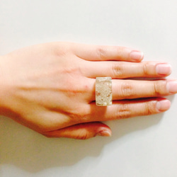 pearl lace ring 4枚目の画像