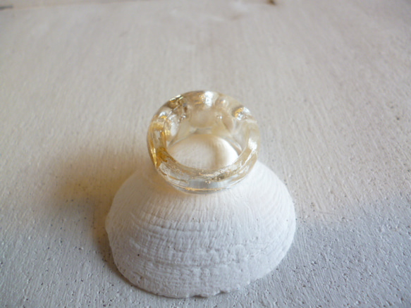 【受注生産】cotton pearl crystal ring 3枚目の画像