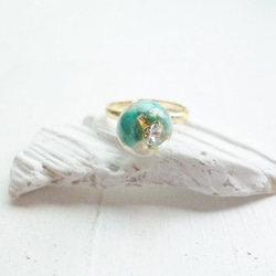 【受注生産】turquoise pinkie ring 1枚目の画像