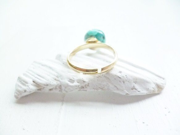 【受注生産】turquoise pinkie ring 2枚目の画像