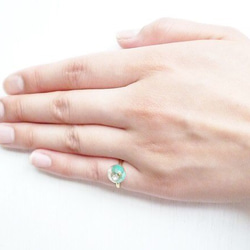 【受注生産】turquoise pinkie ring 3枚目の画像