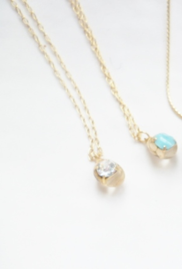 【受注生産】crystal petit necklace 1枚目の画像