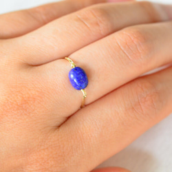 blue stone ring 2枚目の画像