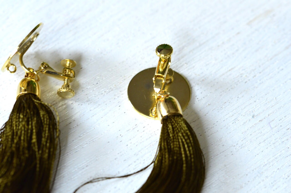 受注生産 fringe earring 2枚目の画像