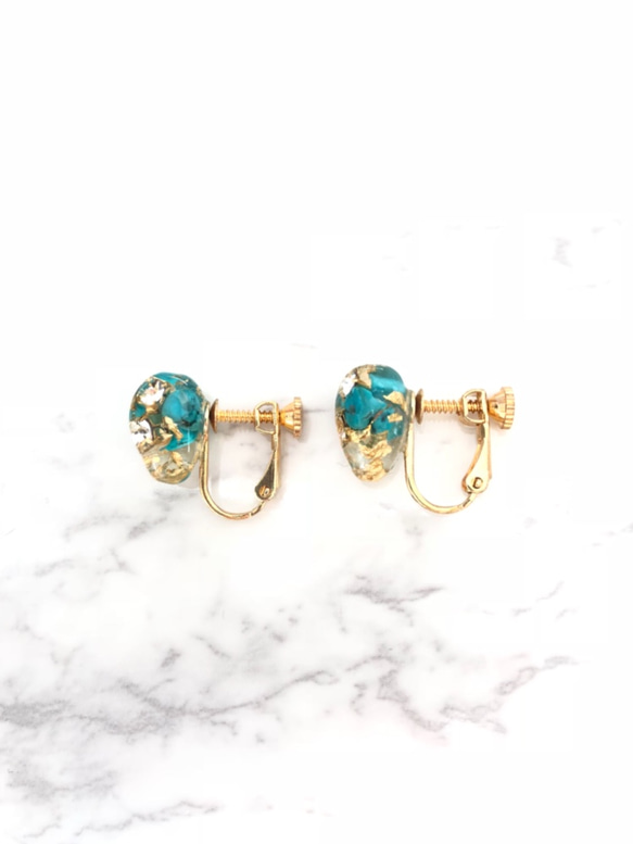 turquoise earring 3枚目の画像