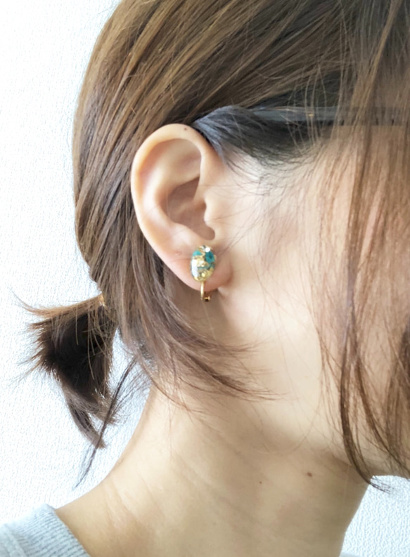 turquoise earring 4枚目の画像