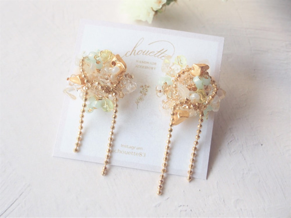 ice flower pierce/earing 1枚目の画像