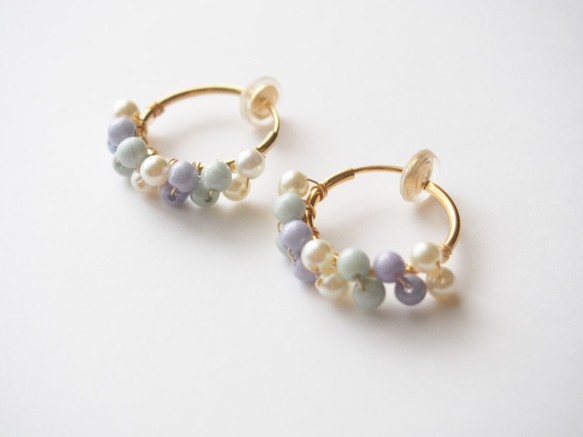 hoop earing/pierce (colorful) 第1張的照片