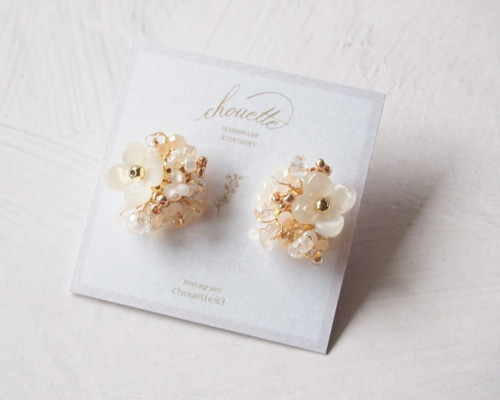 emma white flower ピアス emma white flowerアウトレット セール 通販