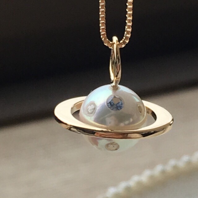 正規品！限定デザイン 土星ペンダント