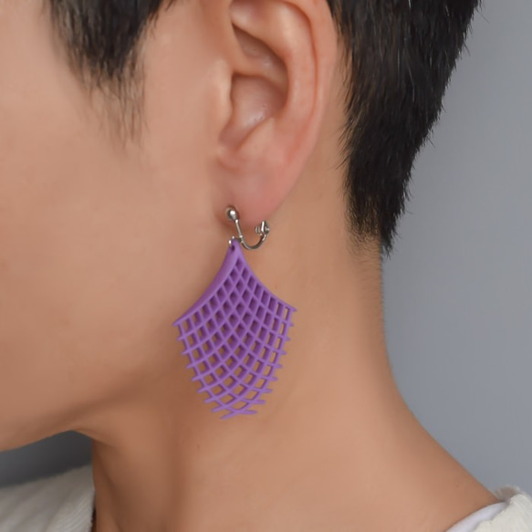 Fille耳環紫羅蘭耳環 第10張的照片